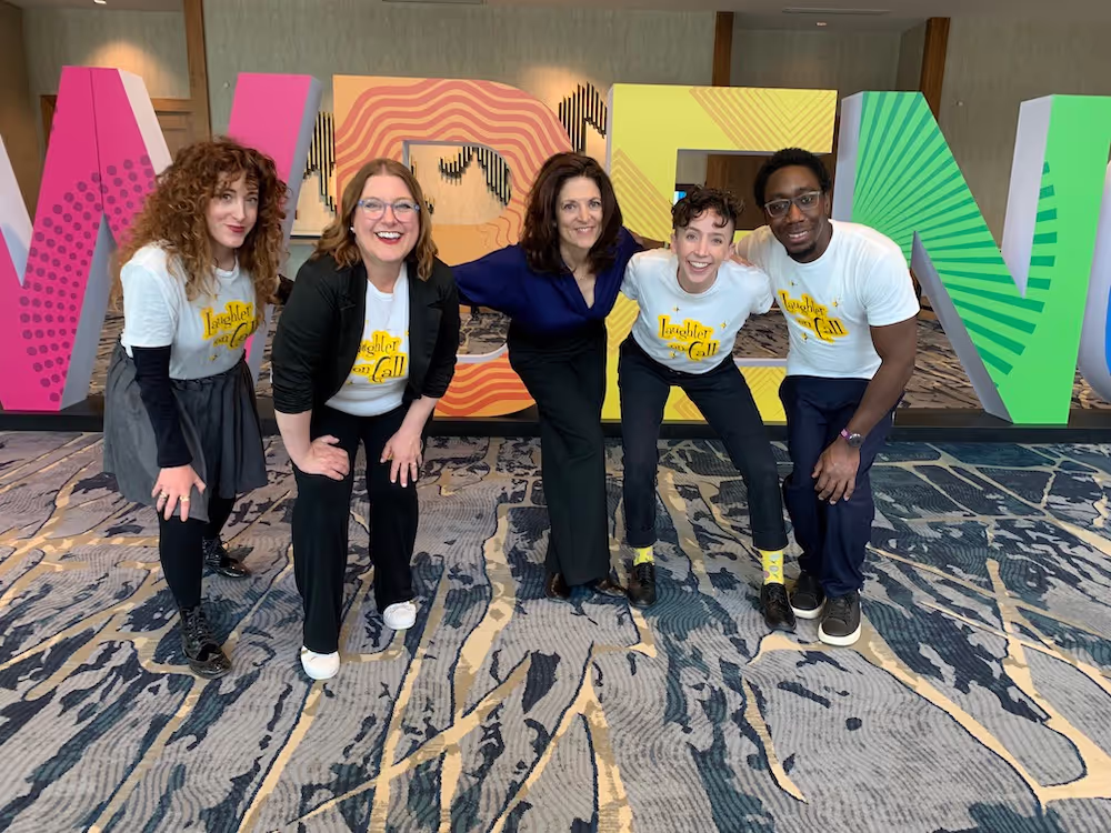 The Laughter on Call team at a WBENC event